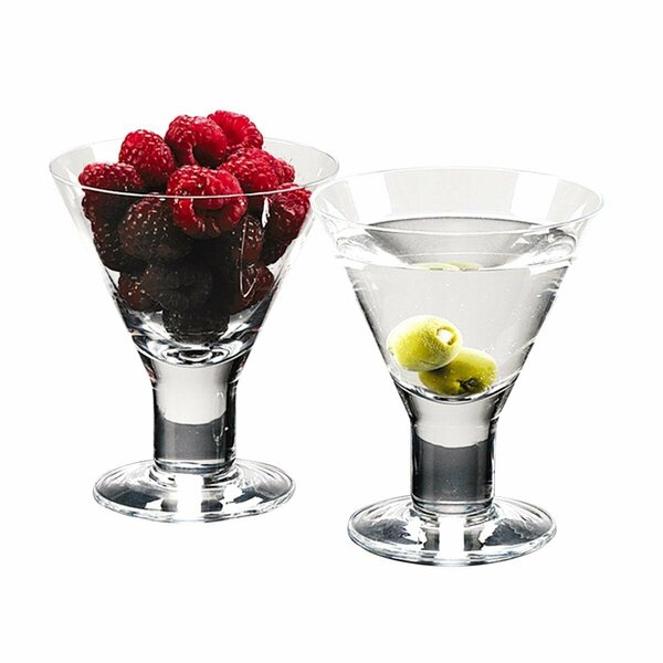 Tarifa 6 oz 6 oz Mouth Blown Crystal Martini or Dessert Servers, Set of 4 TA3094883
